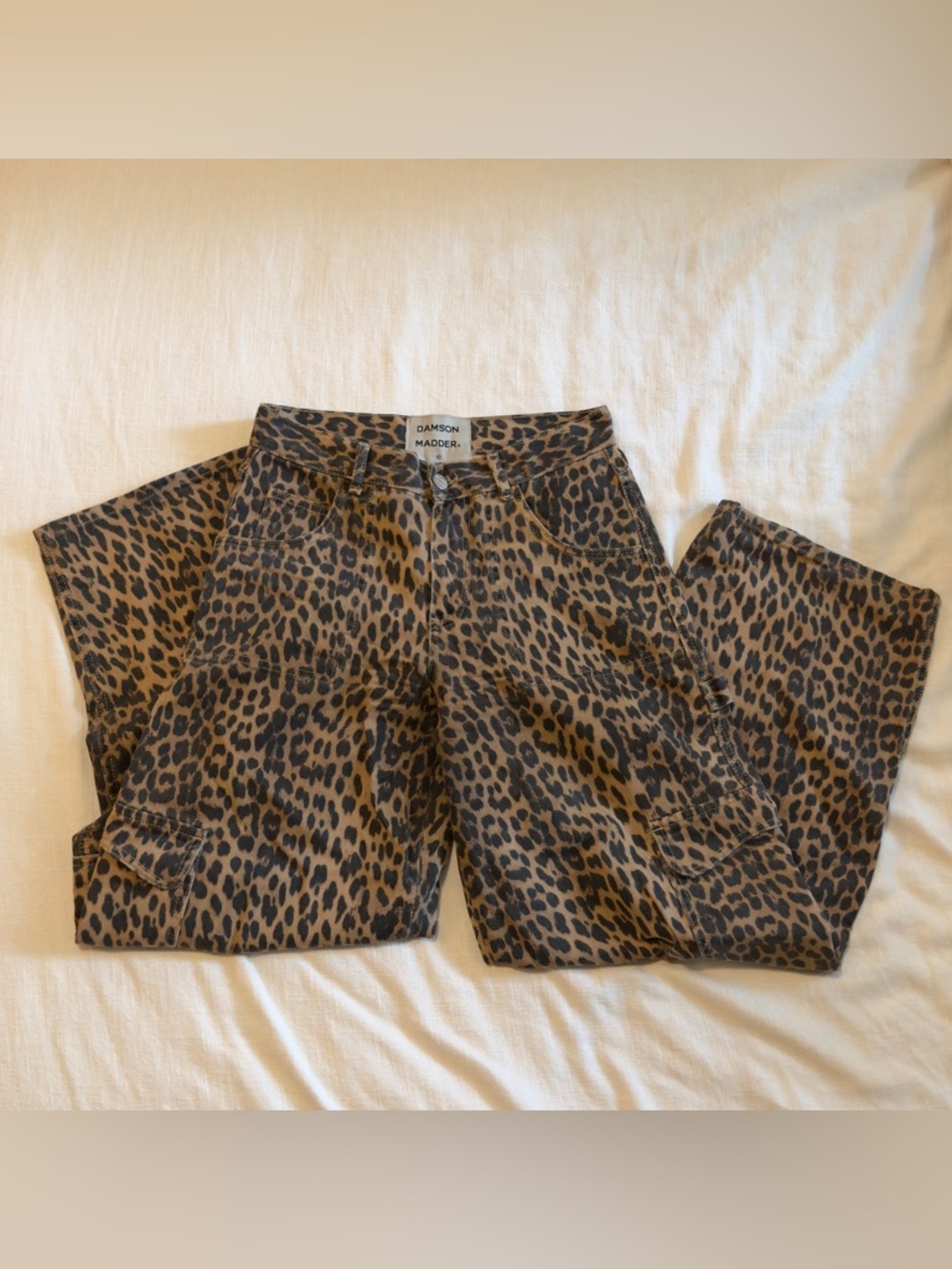 Damson Madder Leopard Cargo Pants